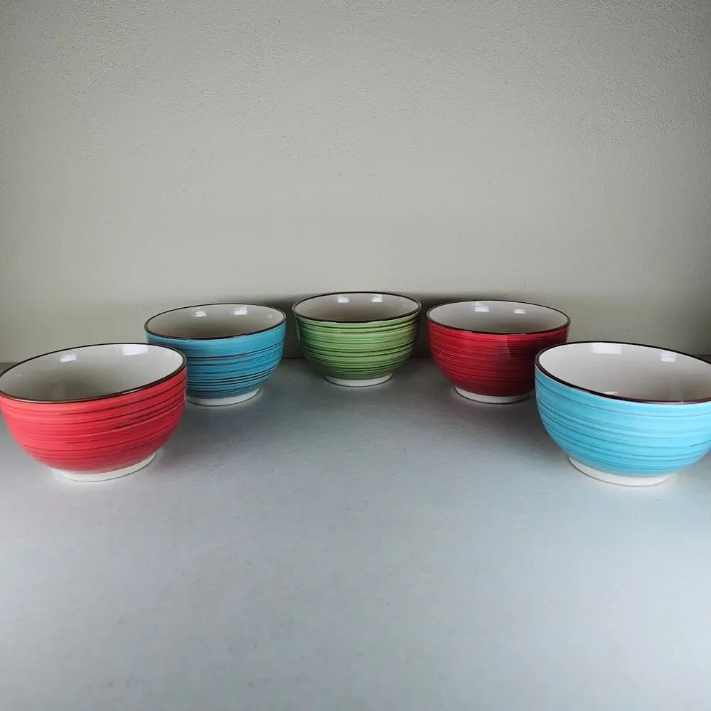 5 Festival / Multicolor Ring by Better Homes and Gardens CEREAL BOWL 5 5/8